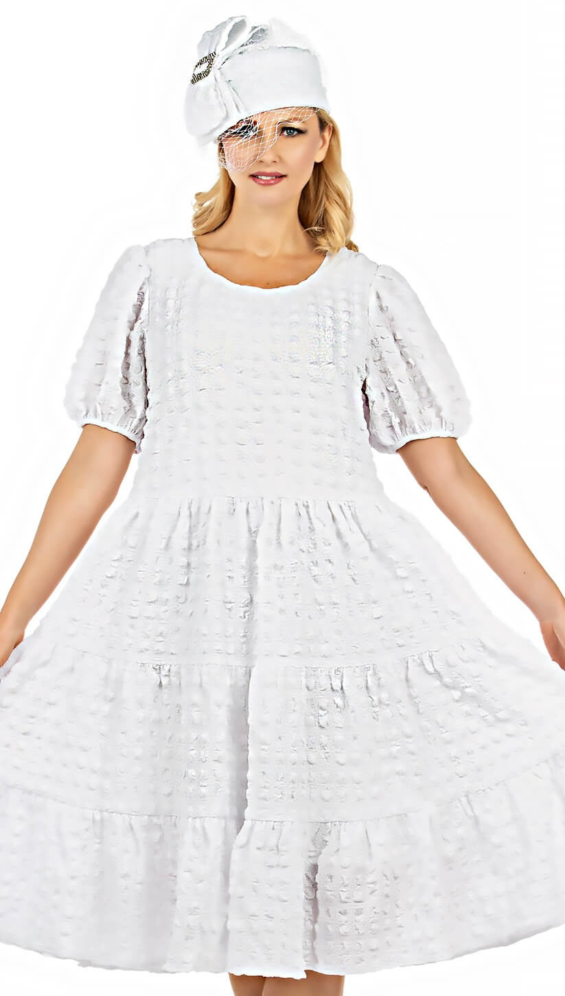 Giovanna D1559-WHT Church Dress