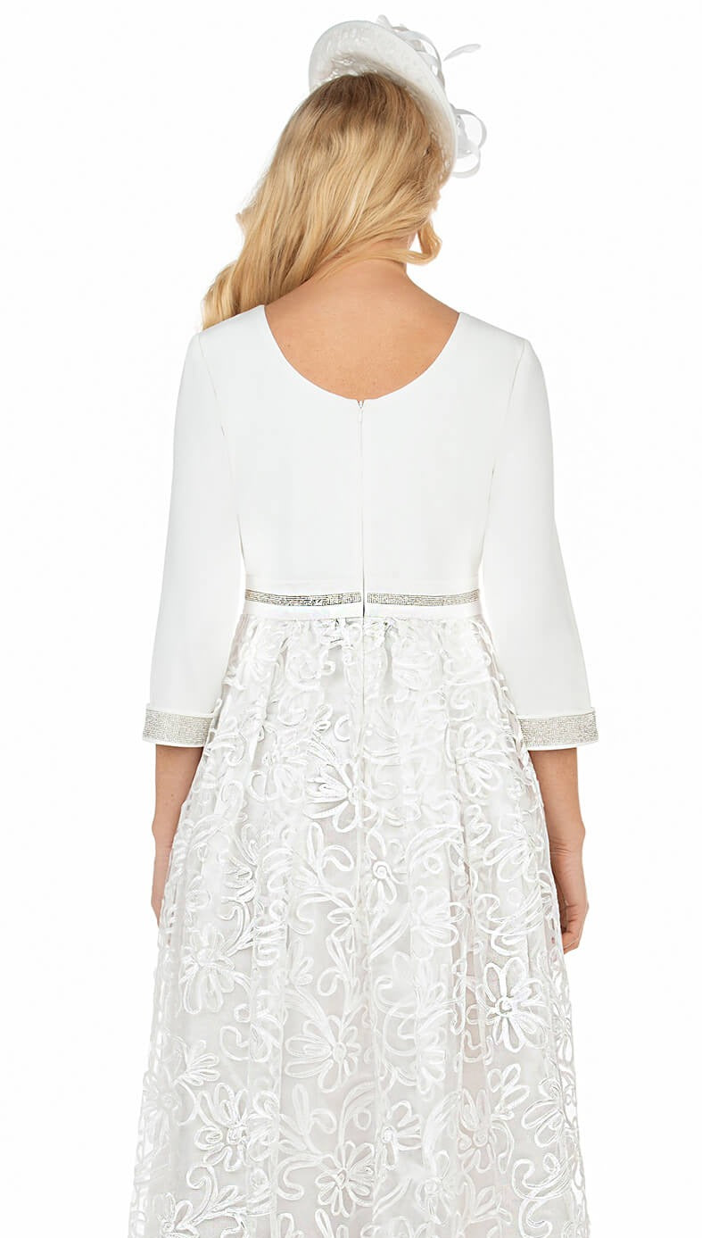 Giovanna D7208-WHT Church Dress