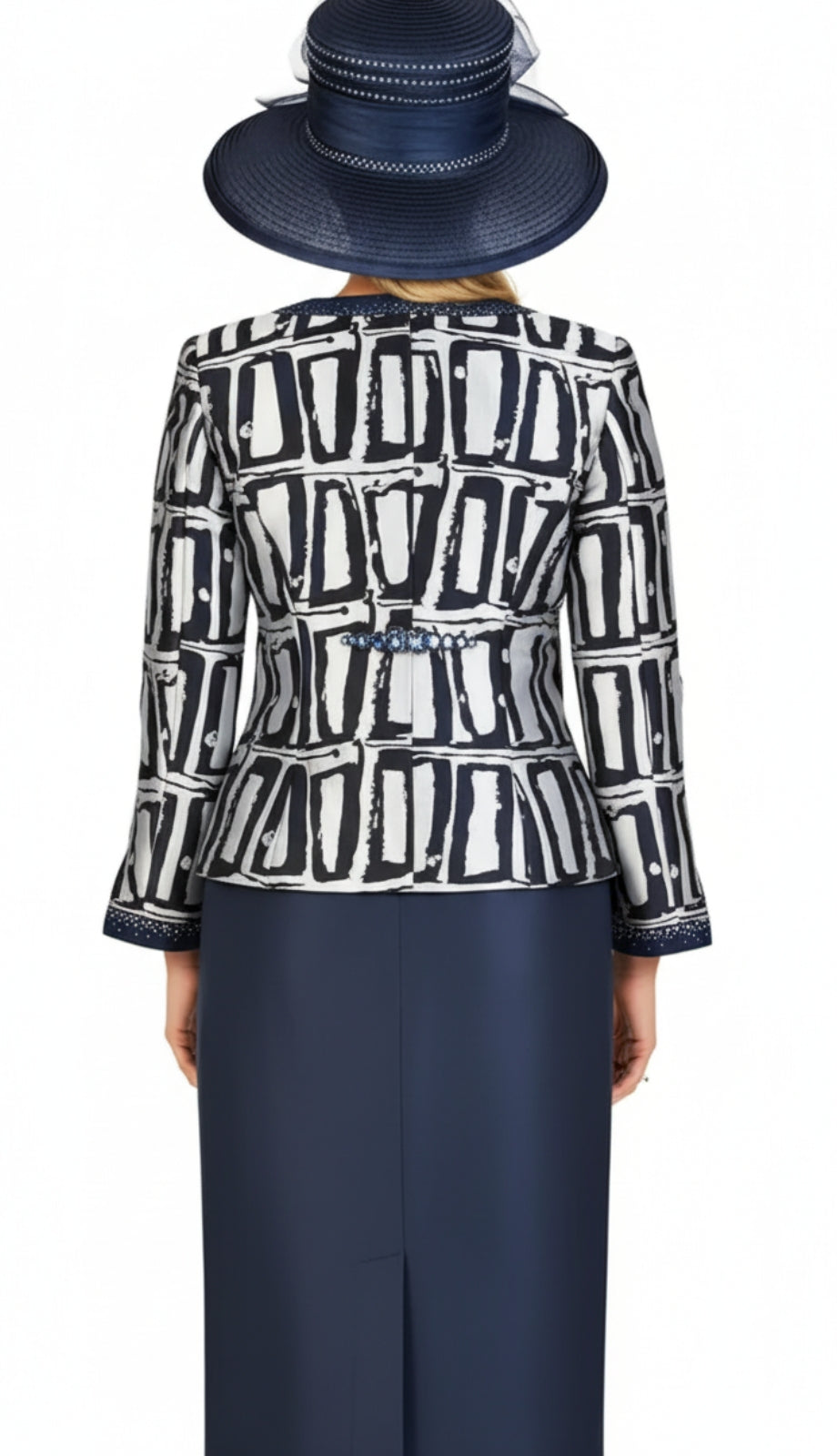 Giovanna G1195-NVY Church Suit