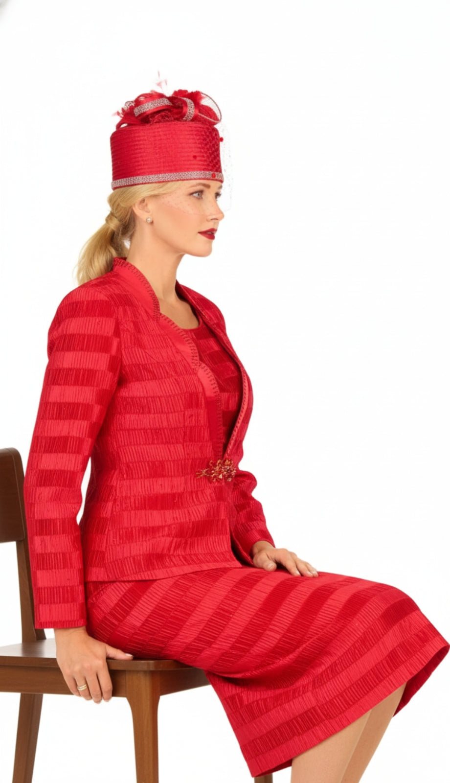 Giovanna G1318-RED Church Suit