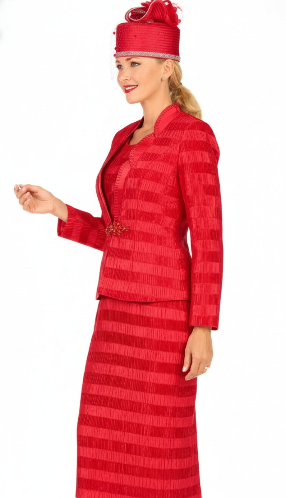Giovanna G1318-RED Church Suit