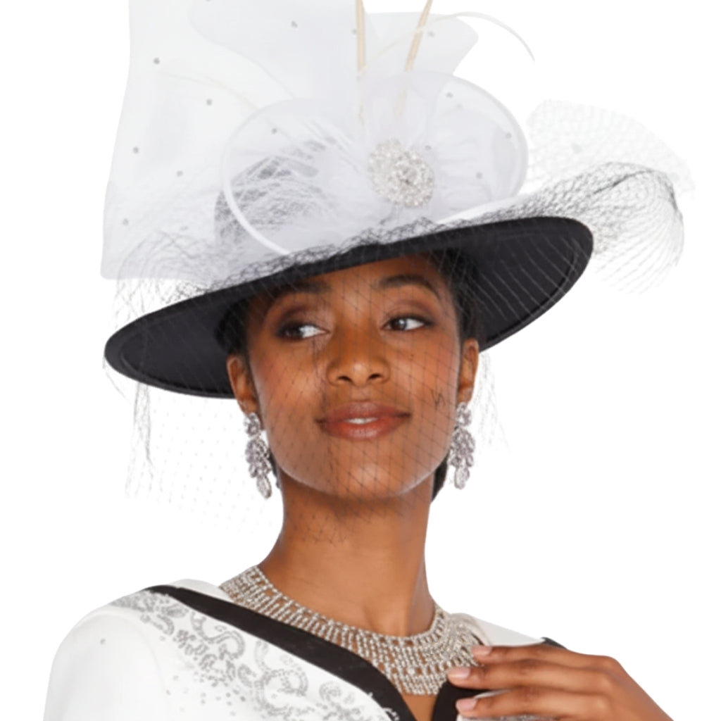 Champagne Italy H5963-WHT-QS Church Hat