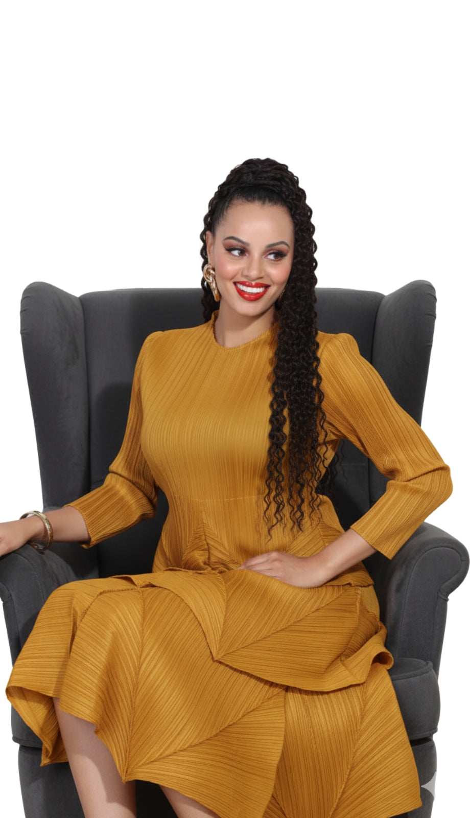 Luxe Moda LM409-GLD Outfit