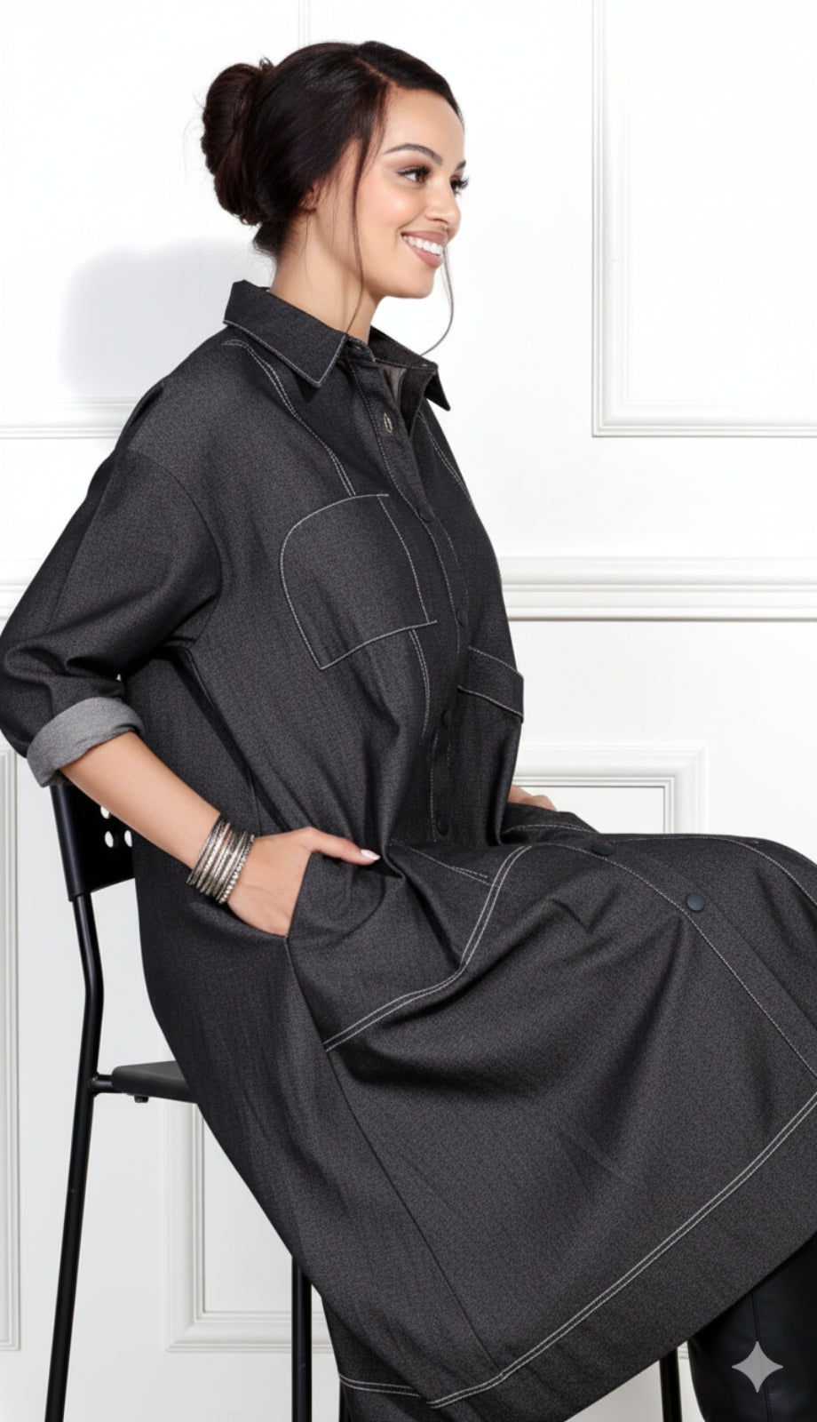 Luxe Moda LM413-BLK Outfit