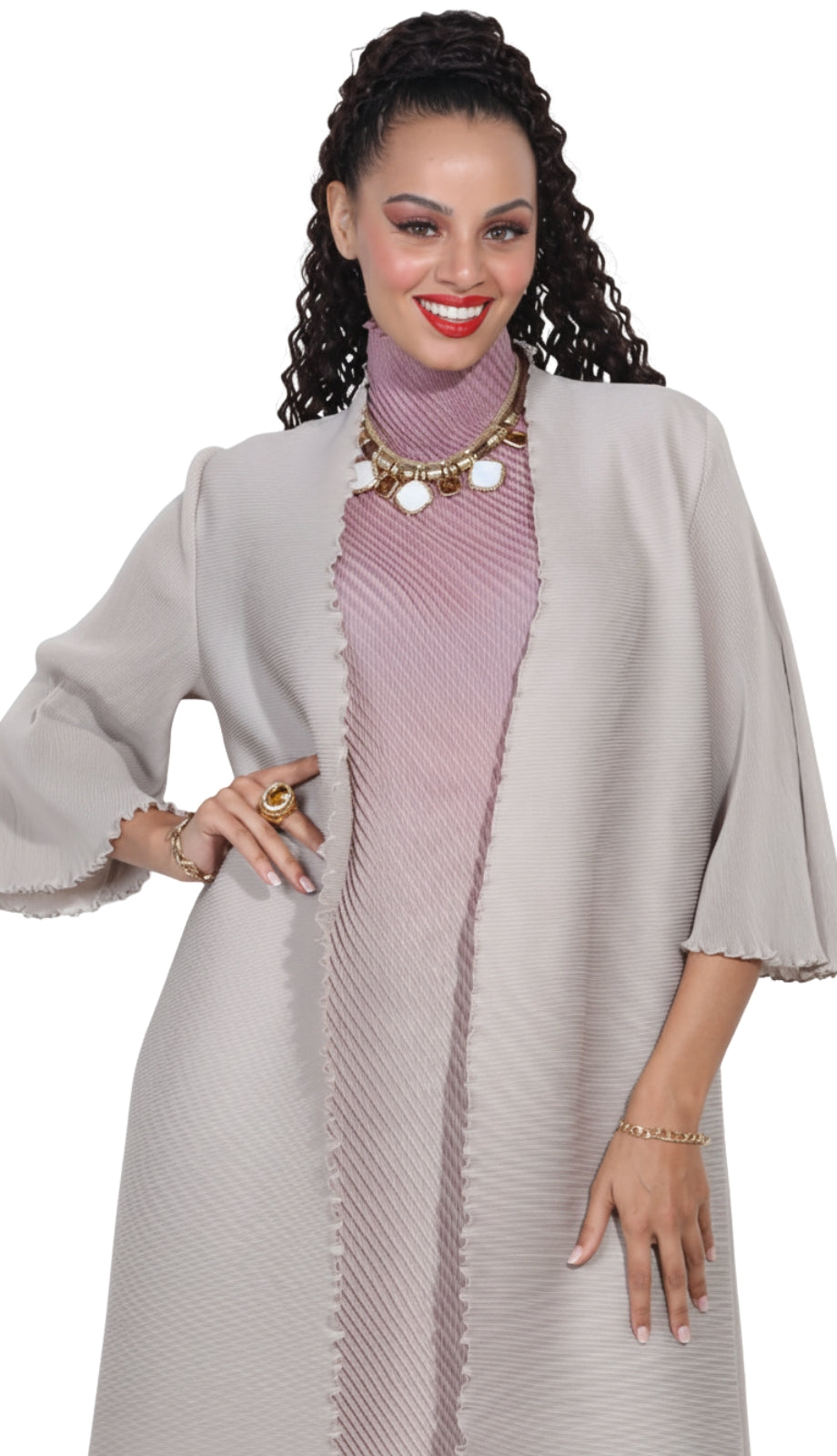 Luxe Moda LM419-BGE Outfit