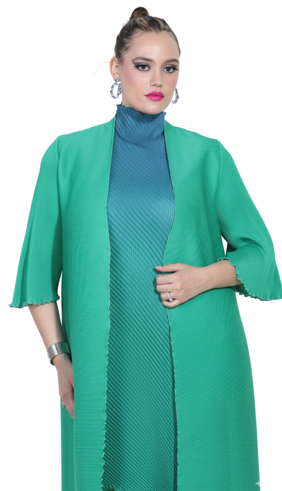 Luxe Moda LM419-GRN Outfit