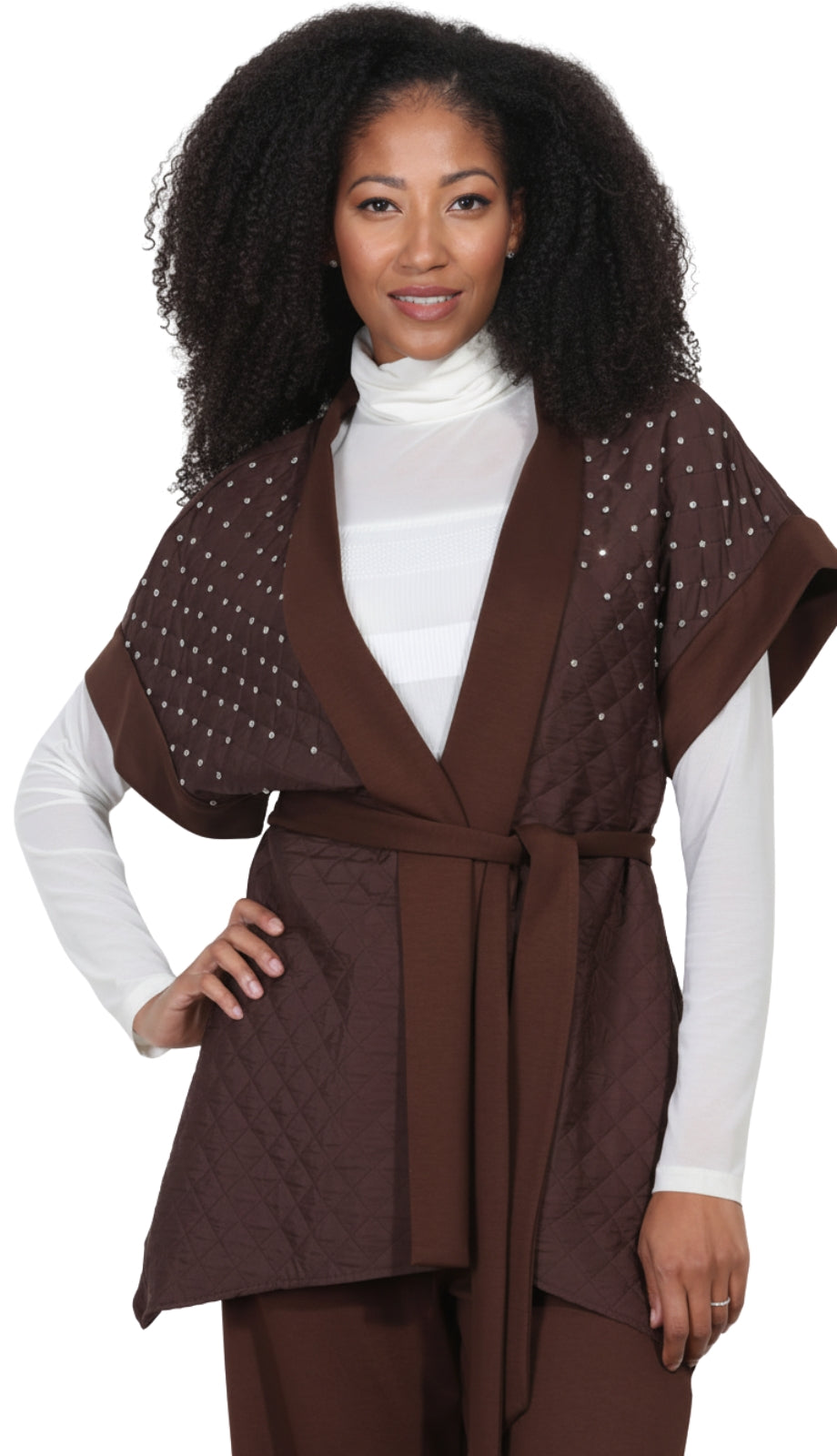 Luxe Moda LM427-BRN Outfit