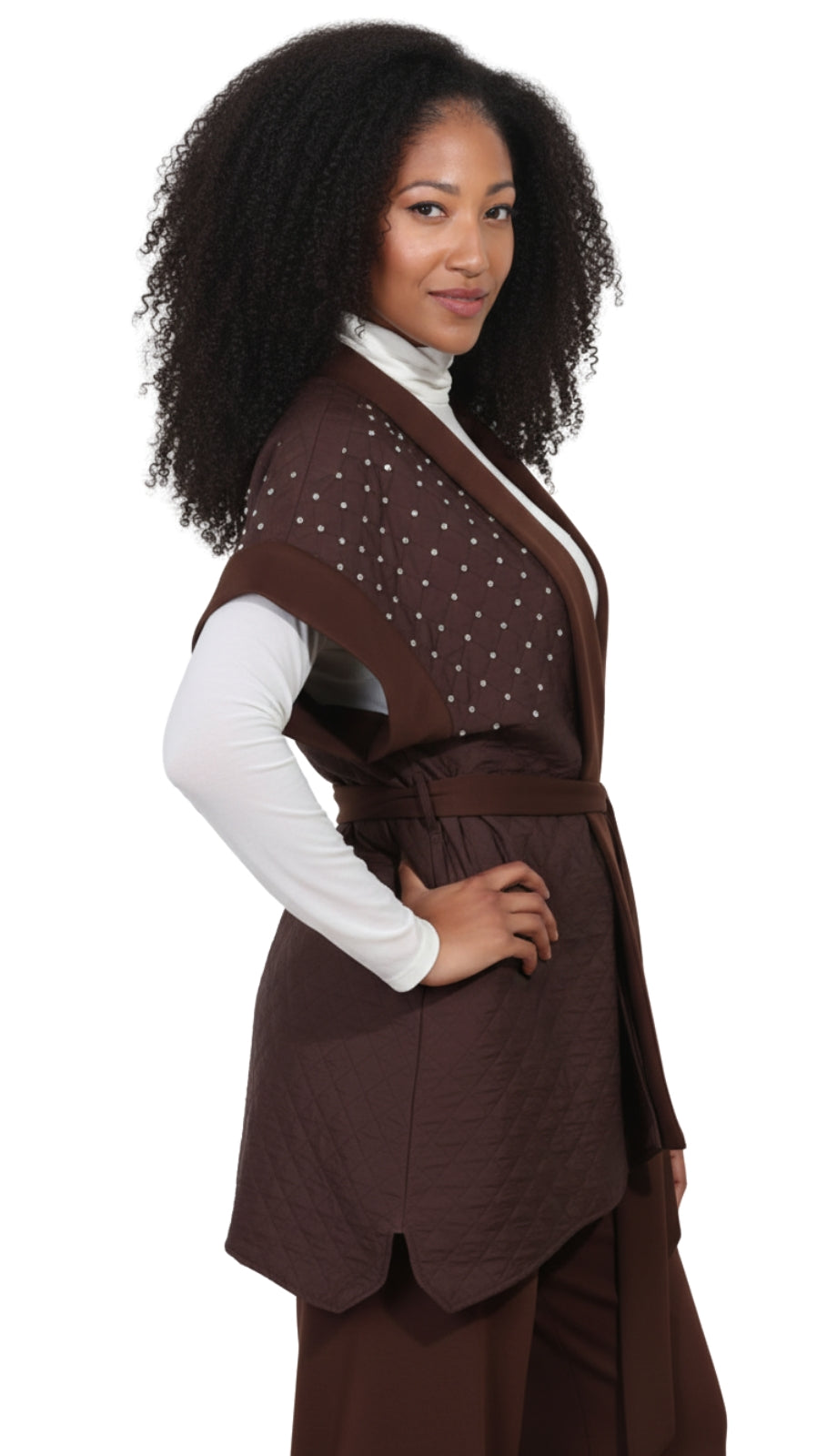 Luxe Moda LM427-BRN Outfit