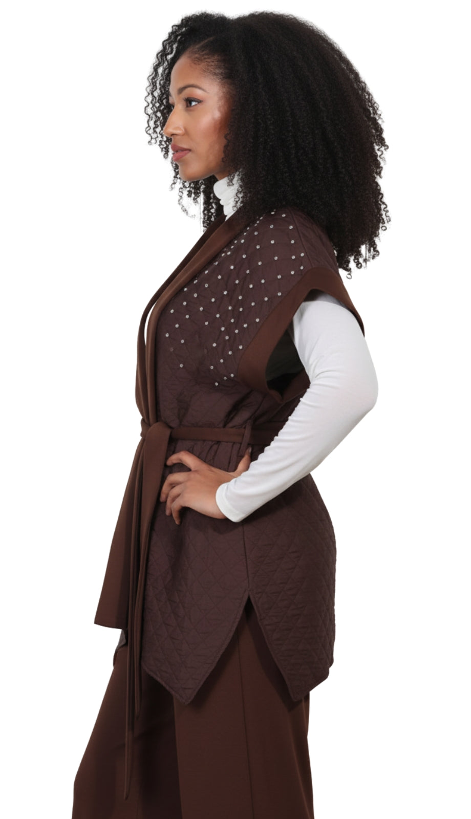 Luxe Moda LM427-BRN Outfit