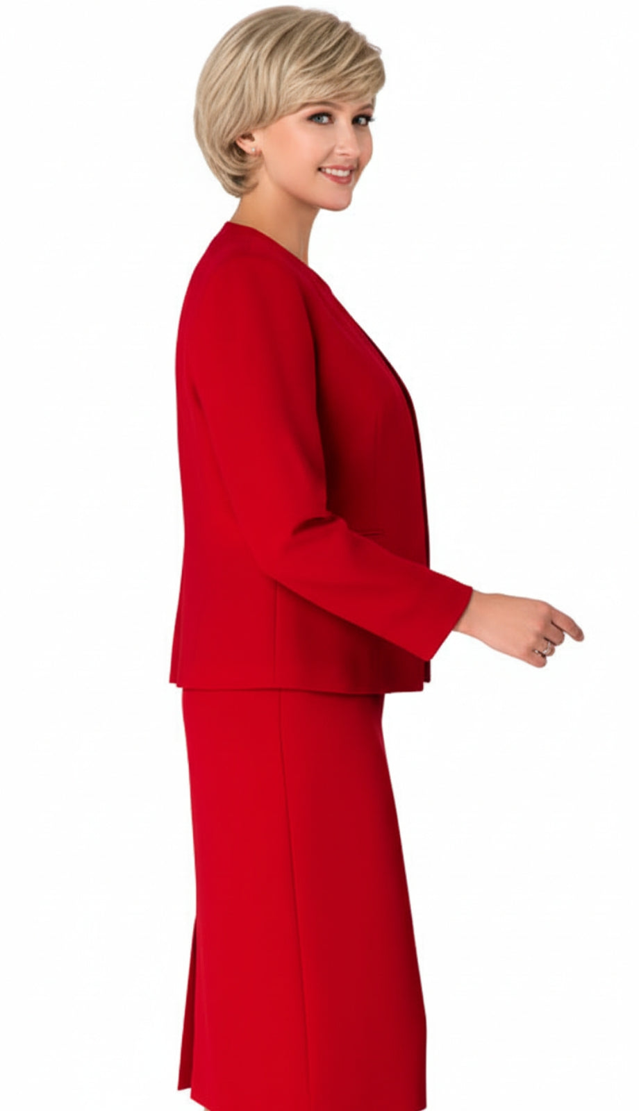 Giovanna S0721-RED-CO Womens Suit