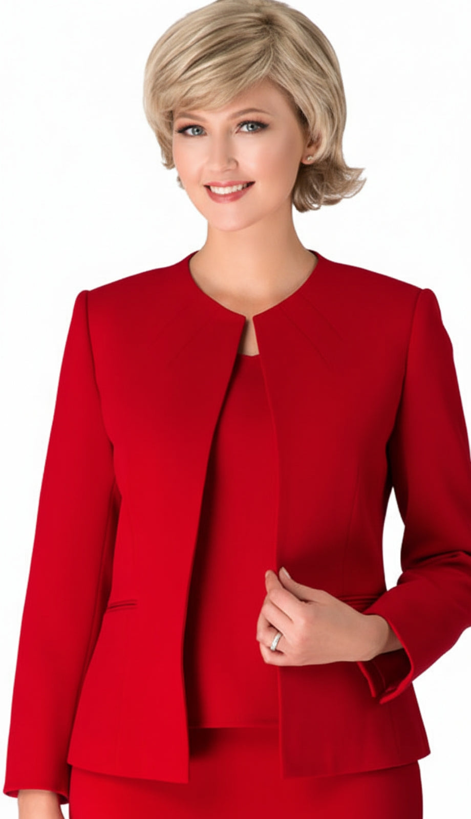 Giovanna S0721-RED-CO Womens Suit