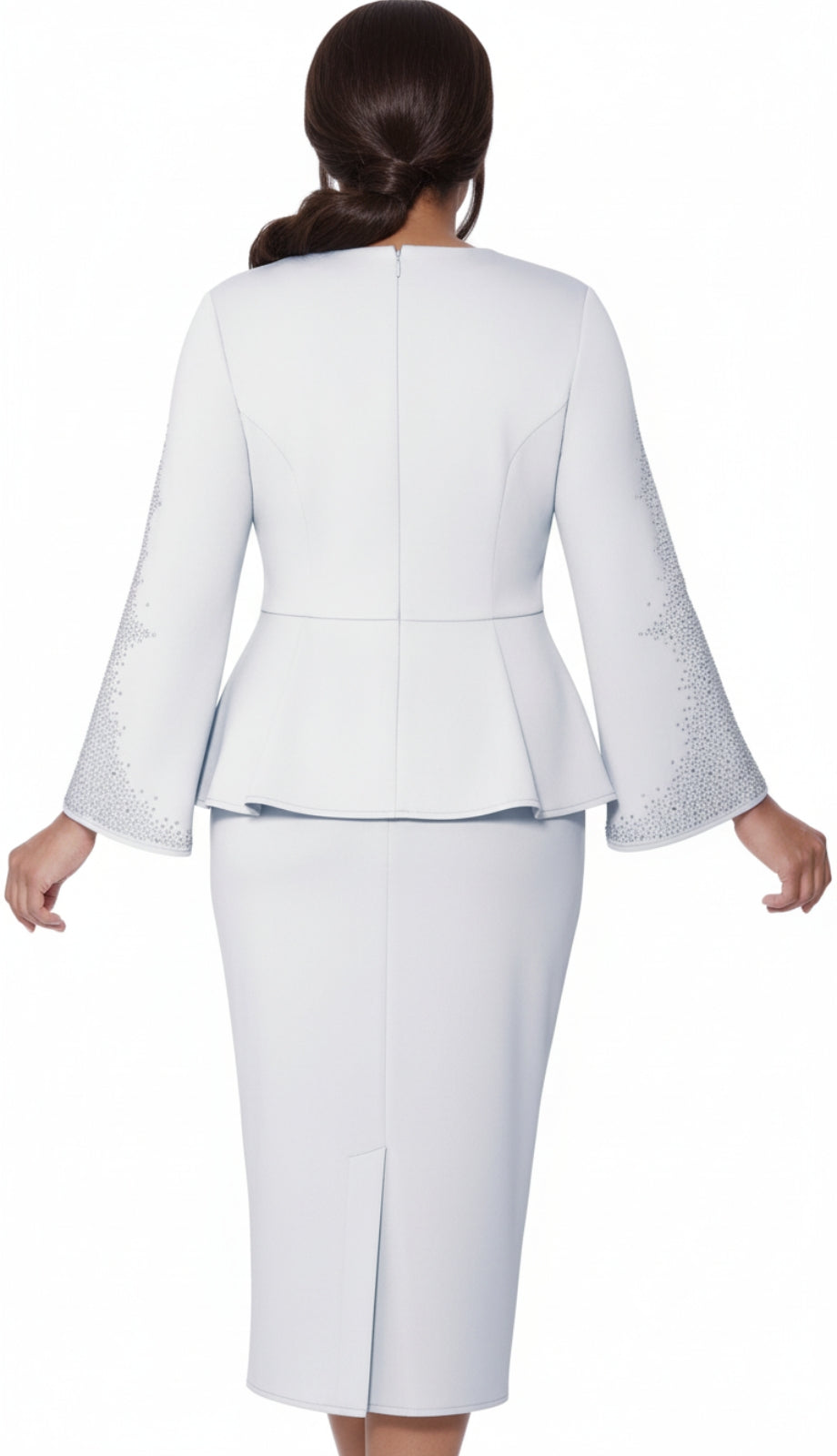 Stellar Looks SL600202-WHT-QS Church Suit