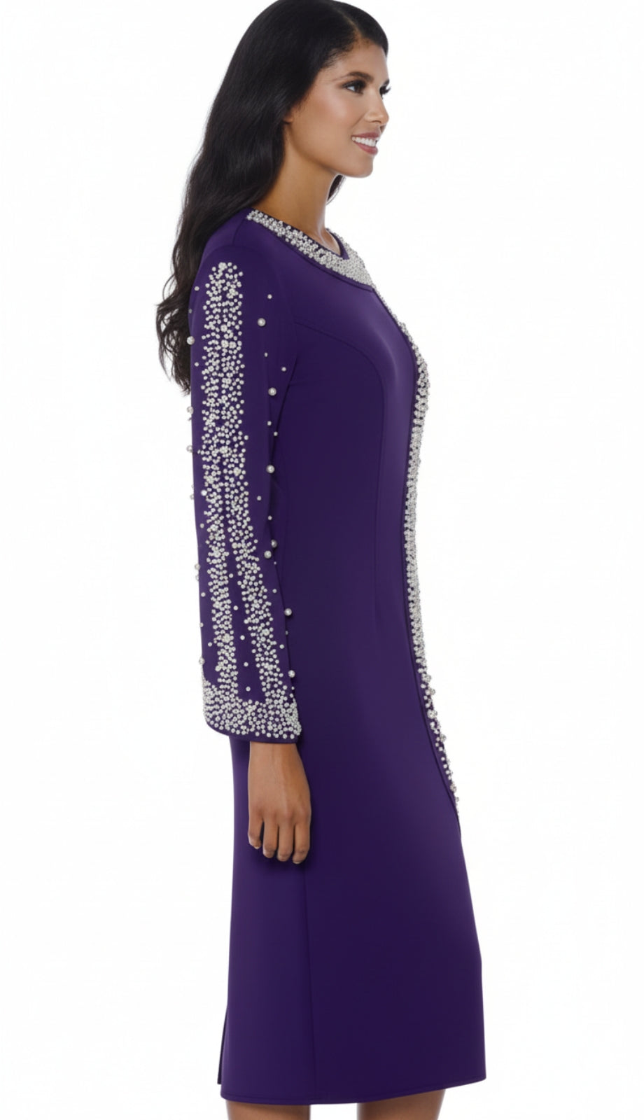 Stellar Looks SL600551-PUR Church Dress