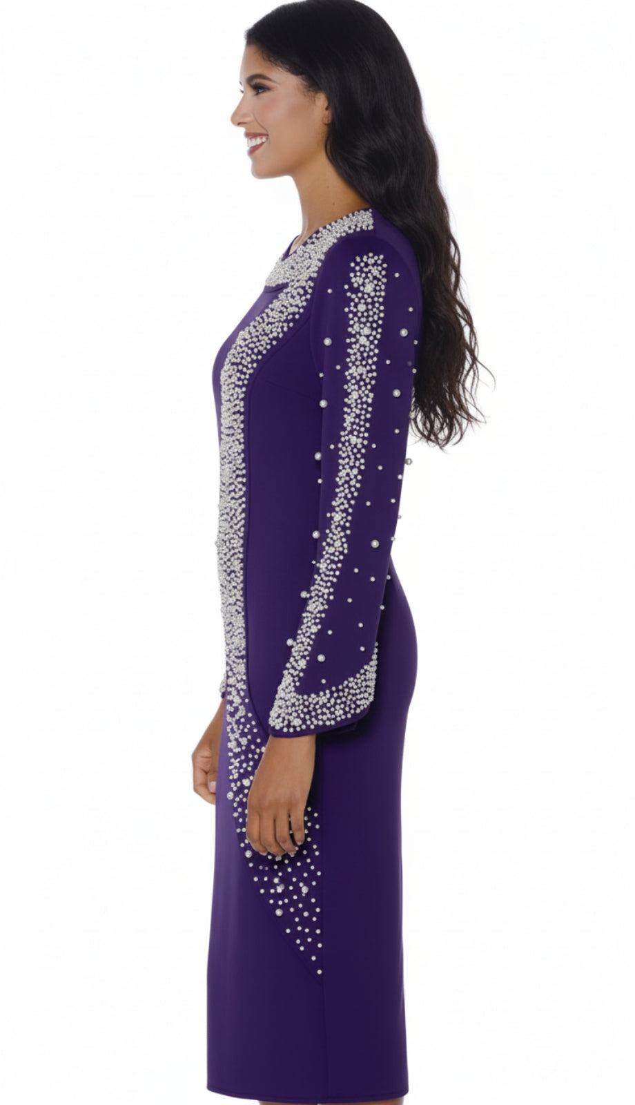 Stellar Looks SL600551-PUR Church Dress