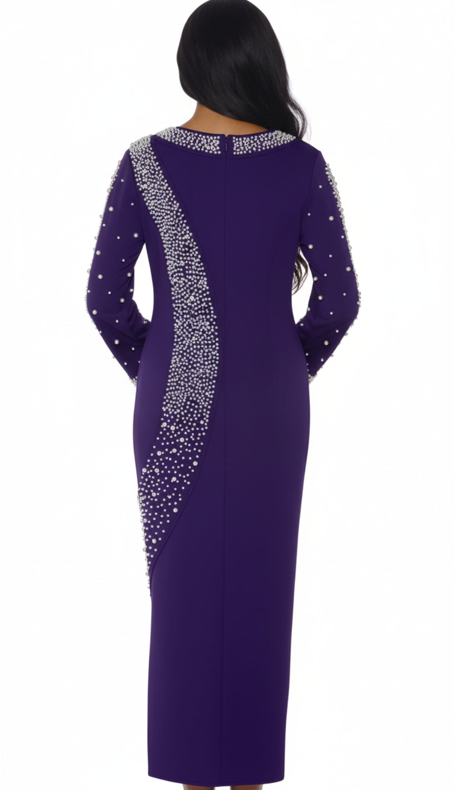 Stellar Looks SL600551-PUR Church Dress