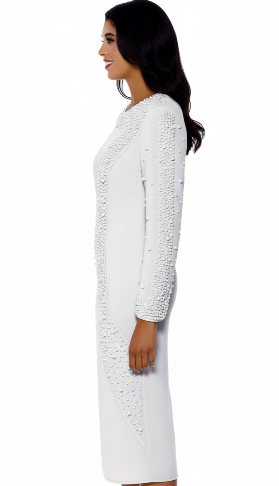 Stellar Looks SL600551-WHT Church Dress