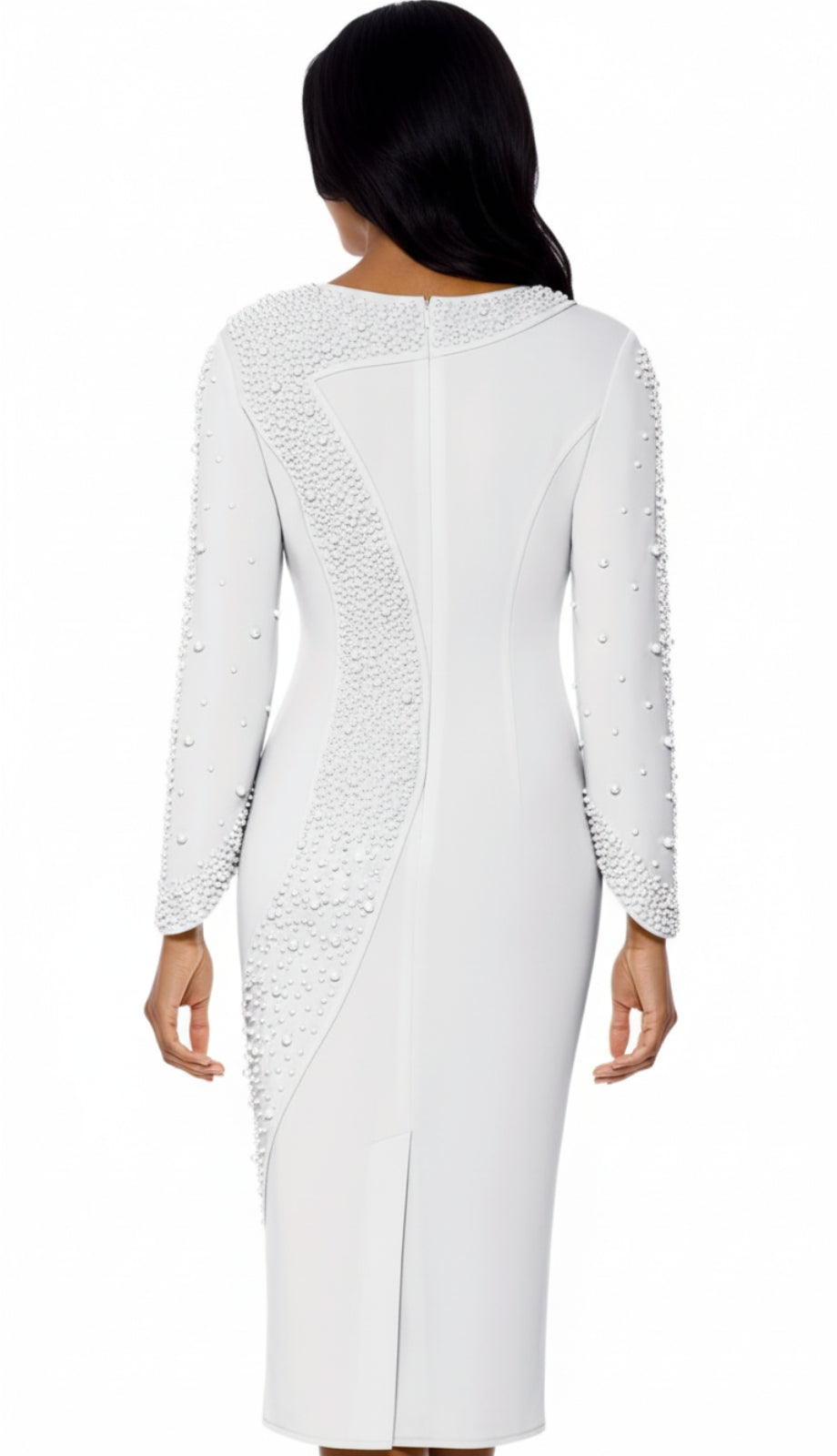 Stellar Looks SL600551-WHT Church Dress