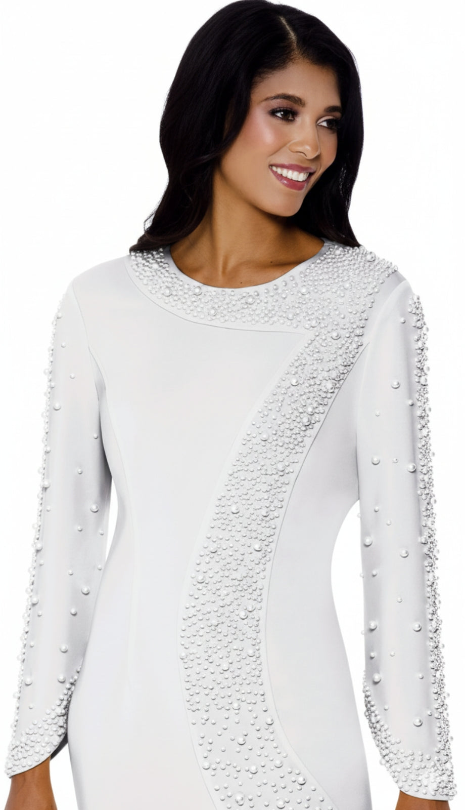 Stellar Looks SL600551-WHT Church Dress