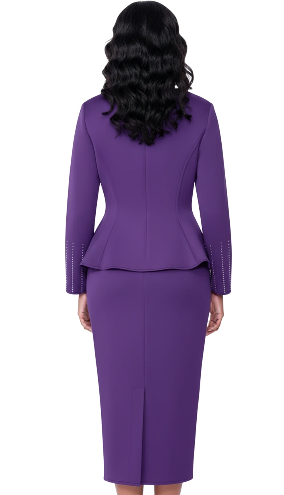 Stellar Looks SL600632-PUR-QS Church Suit