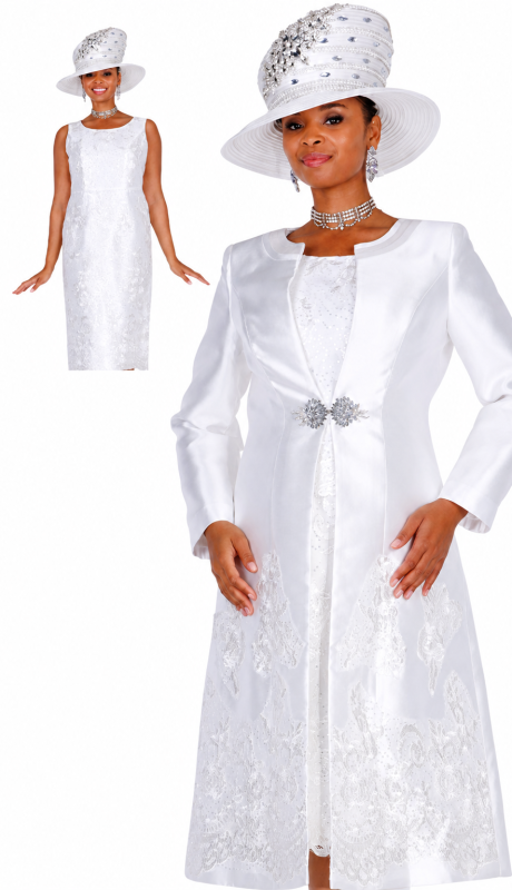 Elite Champagne 6461-WHT-IH Church Suit