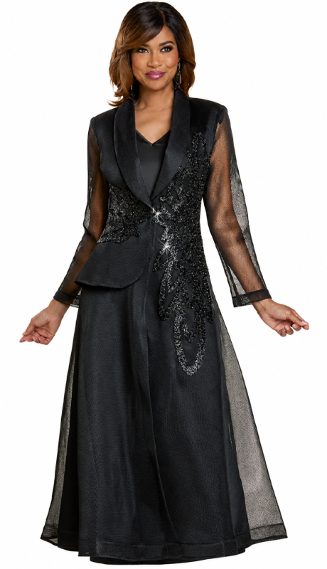 Donna Vinci 5868-BLK Church Dress