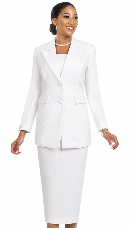 Ben Marc 2299-WHT-QS Church Suit