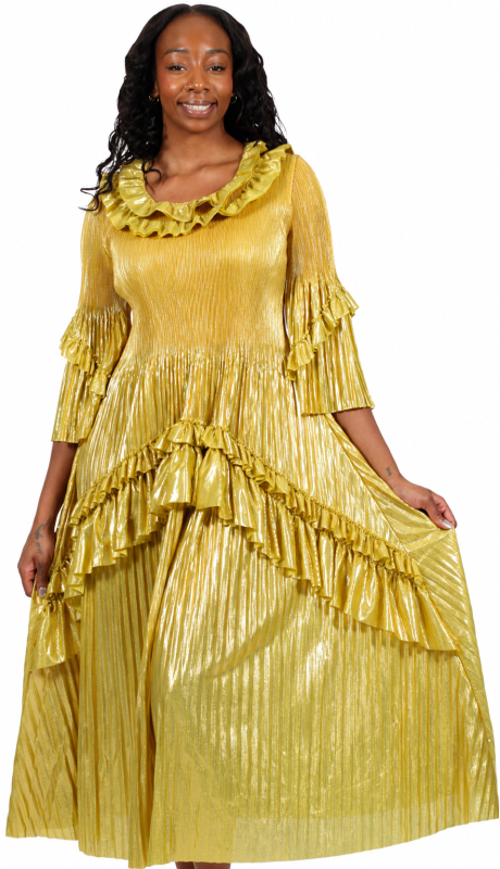 Diana Couture 25833-YLW Church Dress