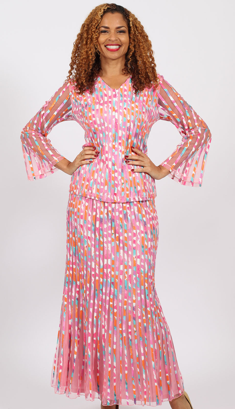 Diana Couture 9055-PNK Church Dress
