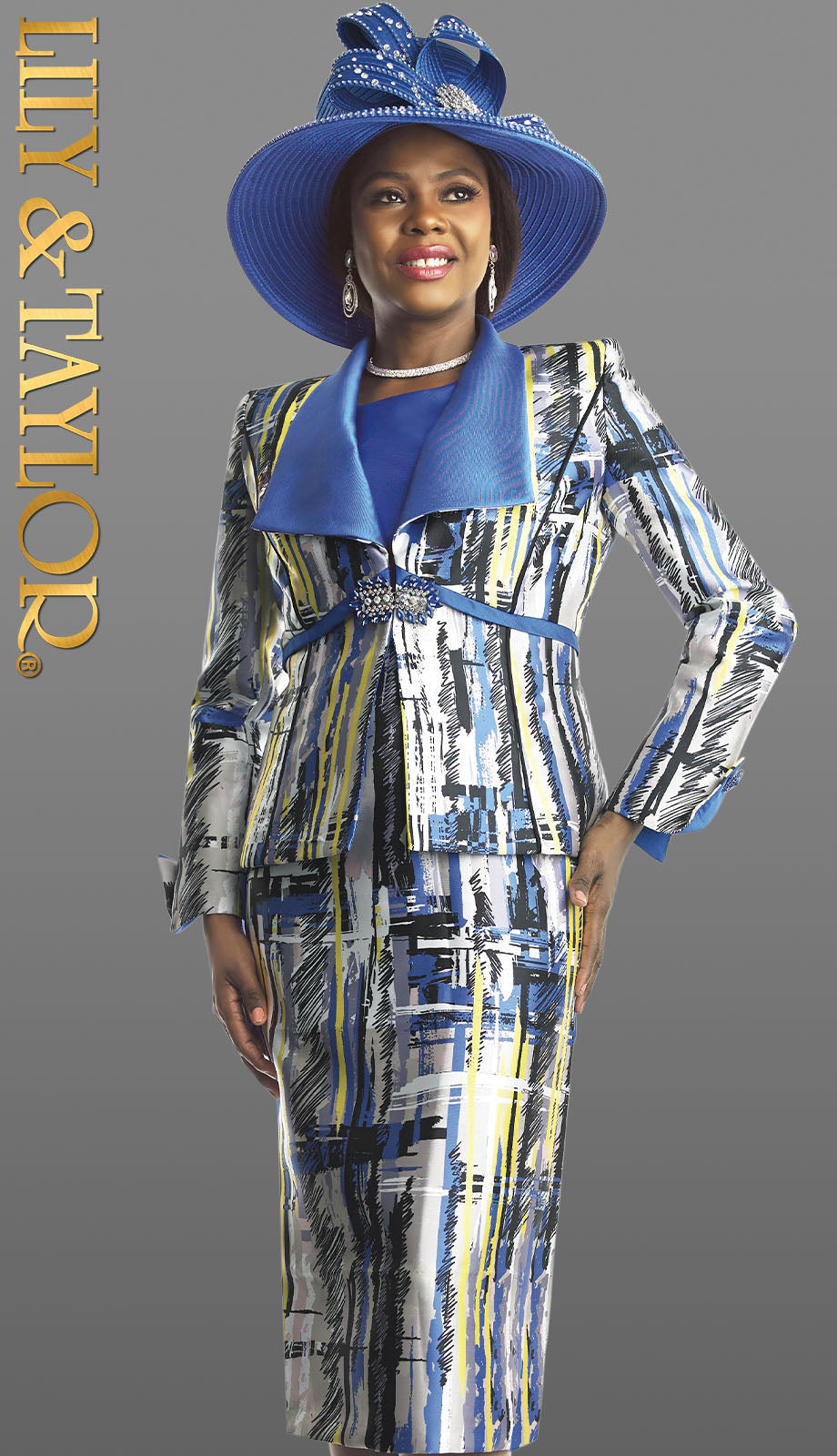 Lily And Taylor 4870-RYL Church Suit