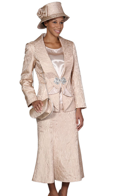 L392-CO ( 3pc PeachSkin Suit )