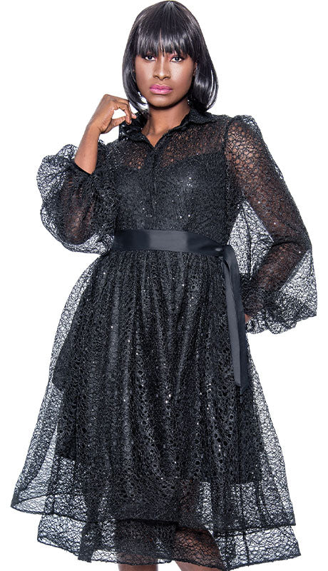 Terramina Ladies Dress 7067-BLK
