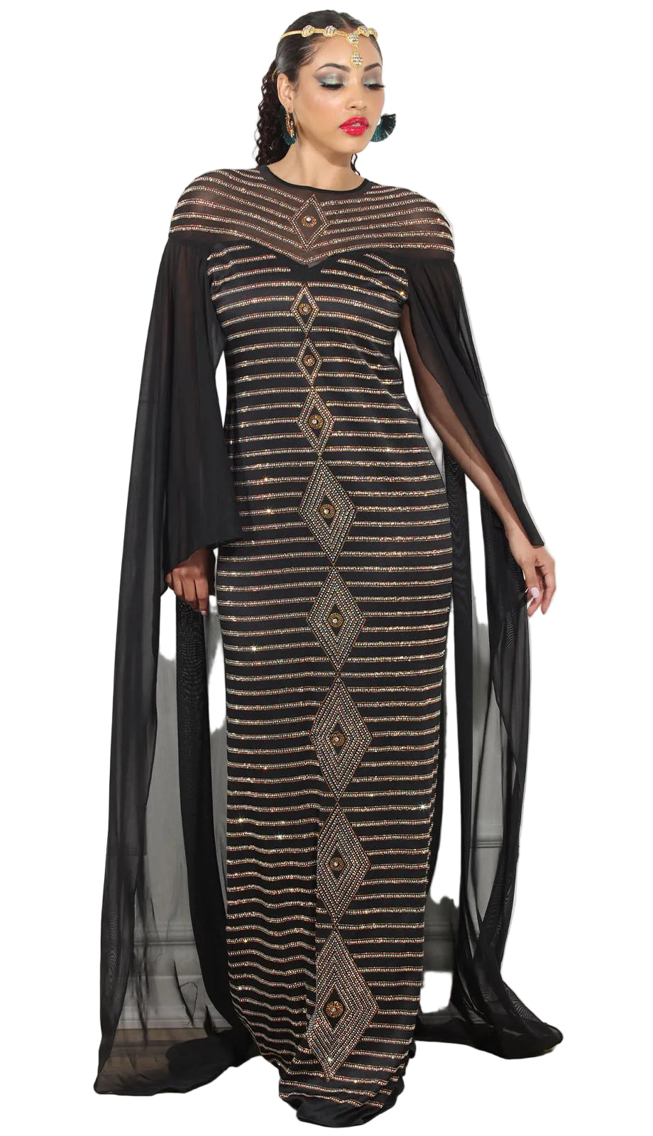 Donna Vinci Exclusives DV-510-BLK Dress