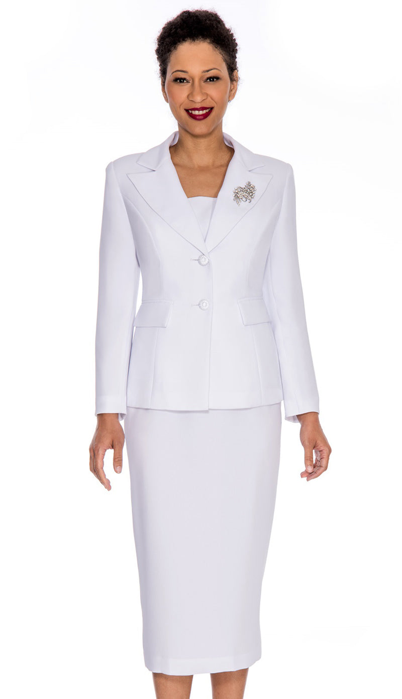 Giovanna 0710-WH-CO Church Suit
