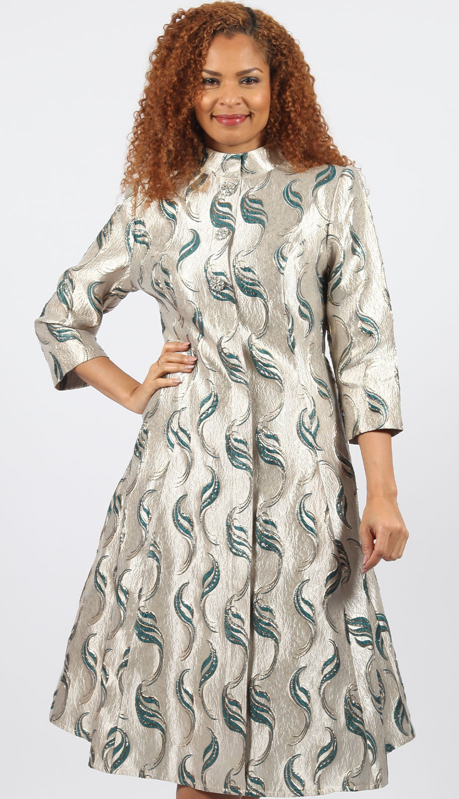 Diana Couture 8900-GRN Church Dress