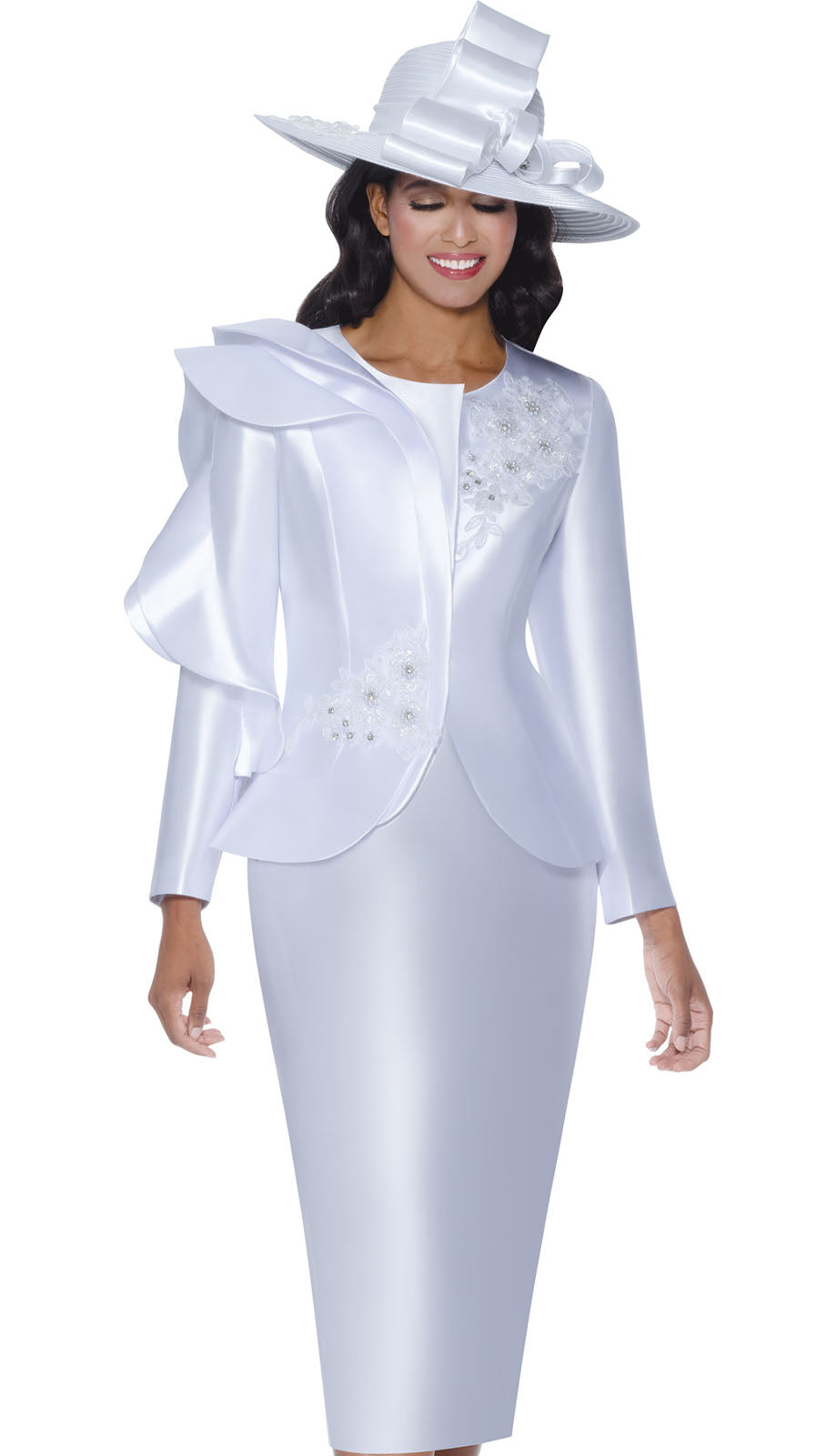 GMI G400852-WHT-QS Church Suit