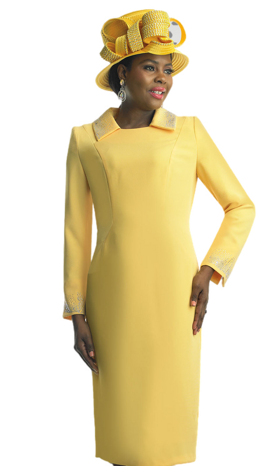 Lily and Taylor 4879-YEL Church Dress