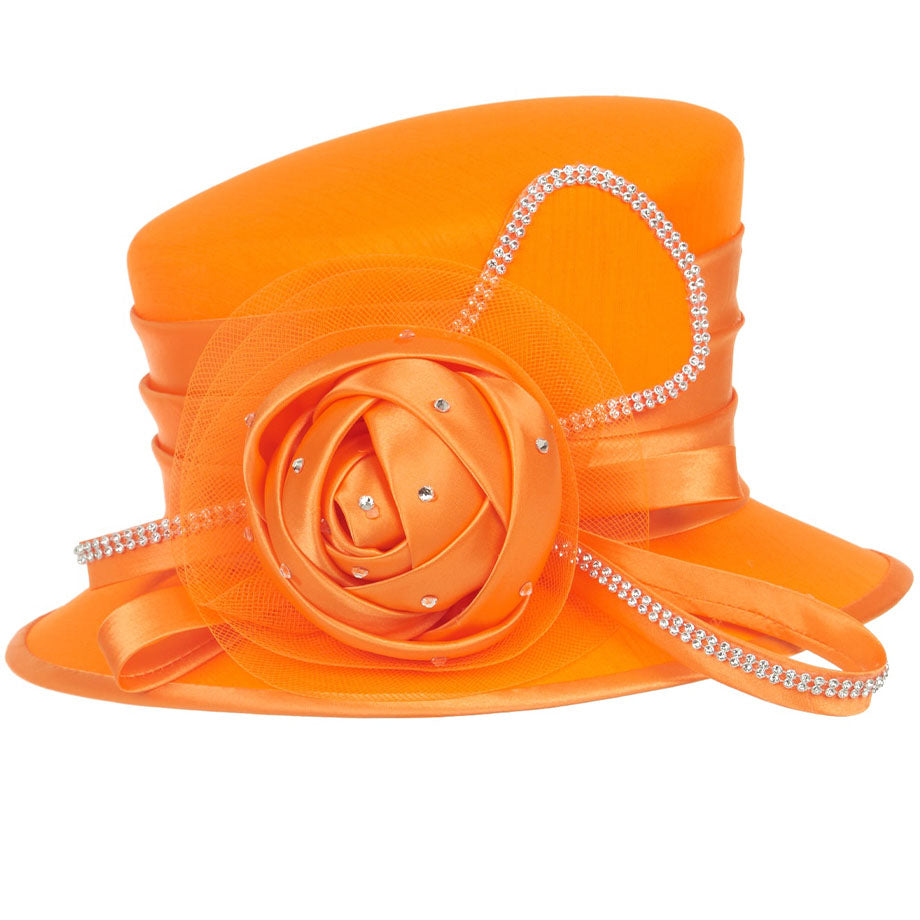 Giovanna HM974-ORG Womens Church Hat