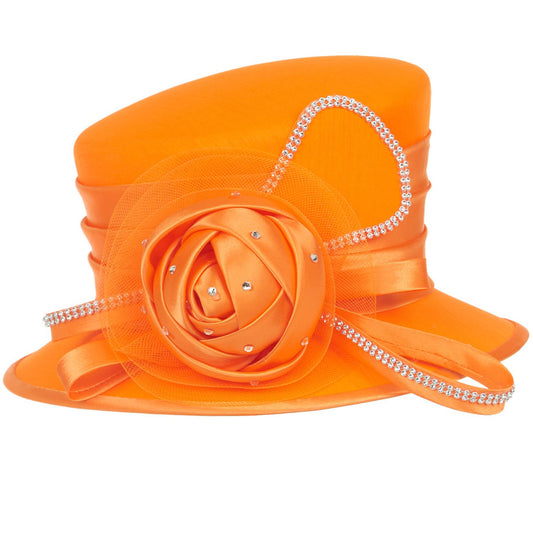 Giovanna HM974-ORG Womens Church Hat