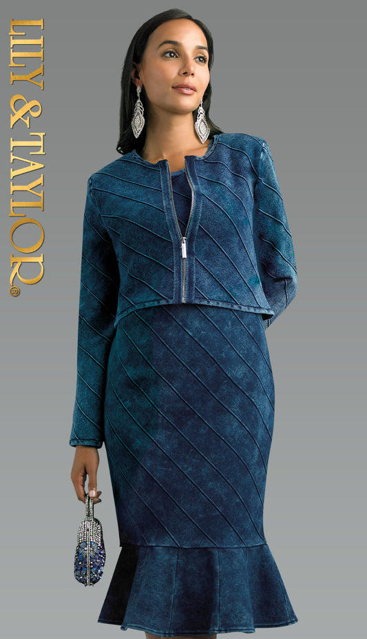 Lily and Taylor 884-NVY Womens