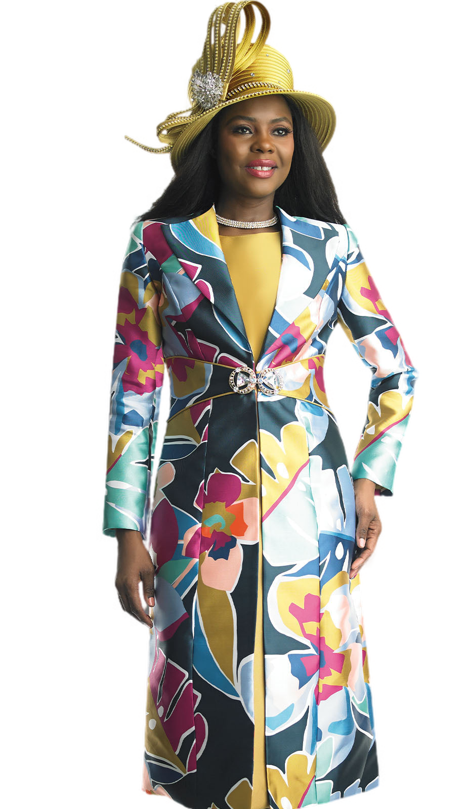 Lily and Taylor 4895-CANARY Jacket Dress
