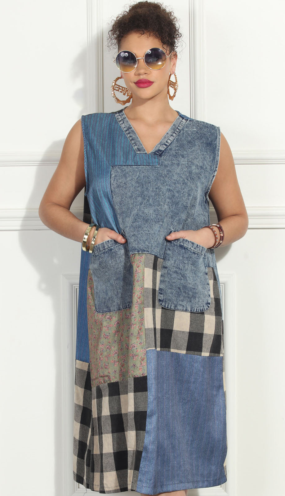 Luxe Moda LM287-DENIM Dress