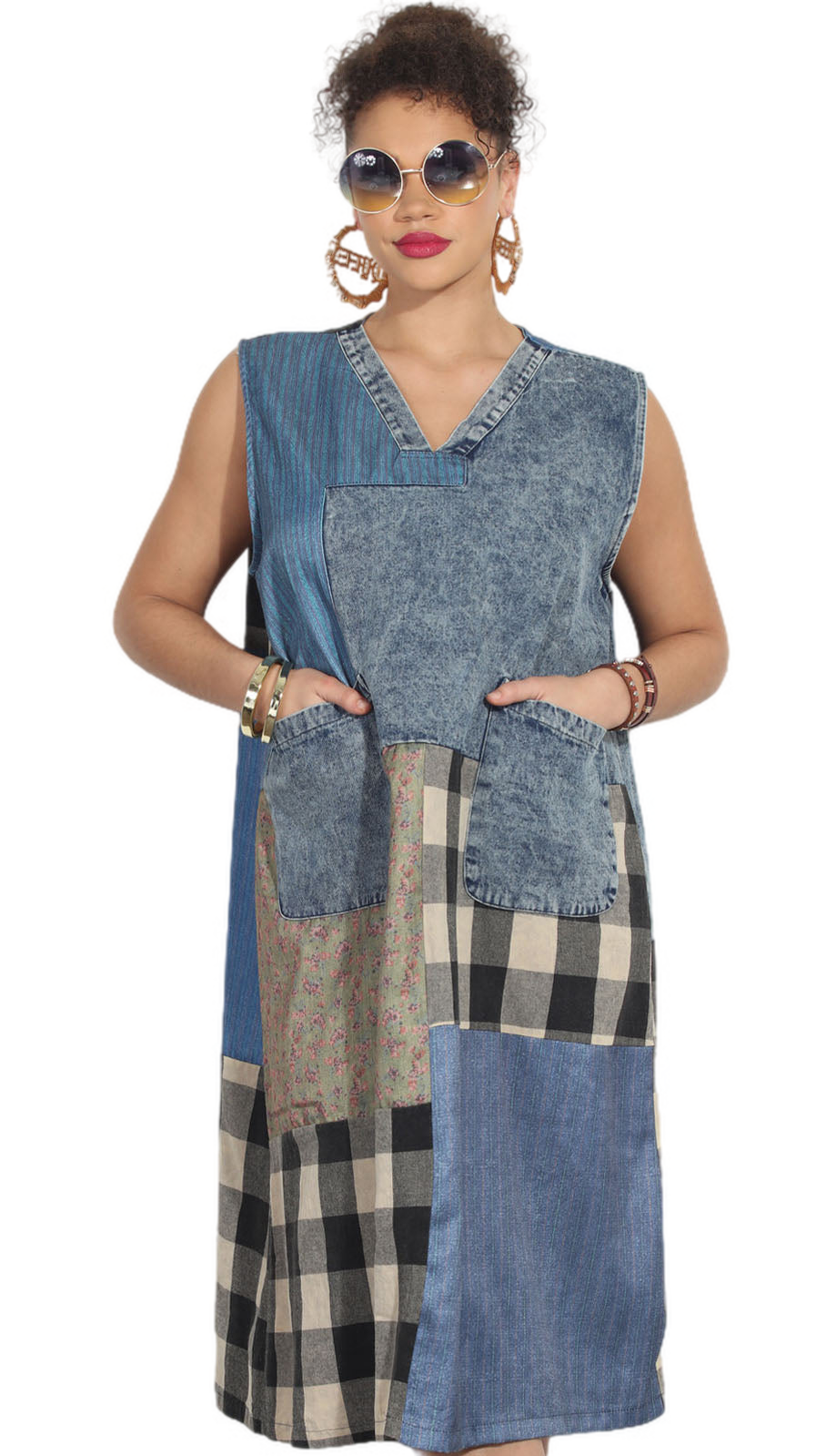 Luxe Moda LM287-DENIM Dress