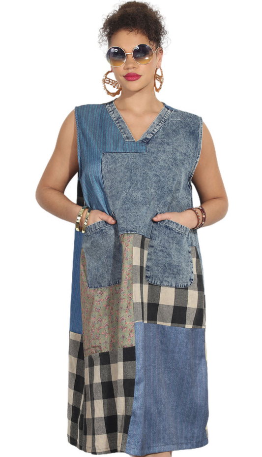 Luxe Moda LM287-DENIM Dress
