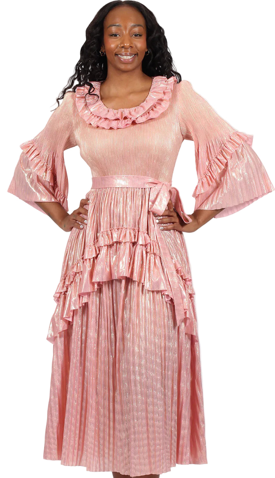 Diana Couture 25833-PNK Church Dress