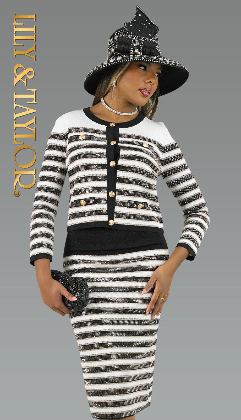 Lily And Taylor 839-BLK