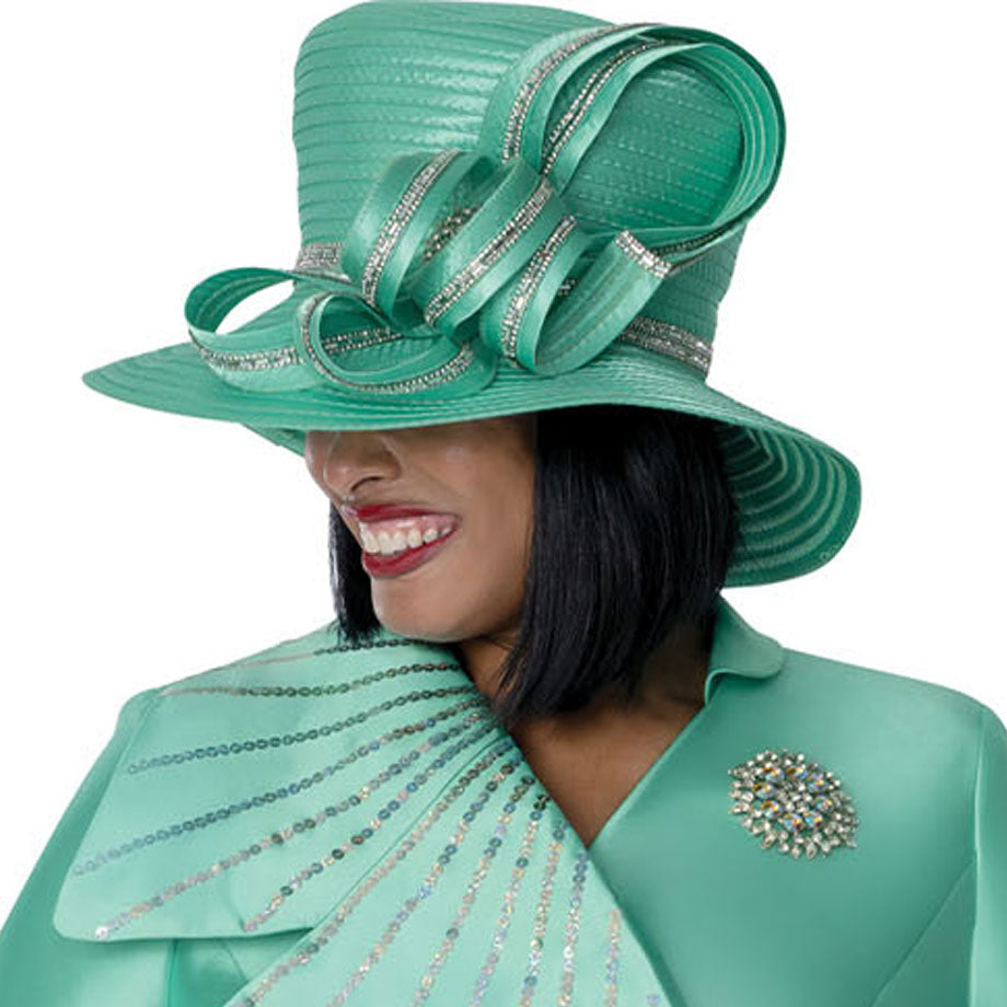 Dorinda Clark Cole 401812-GRN-H-IH Church Hat