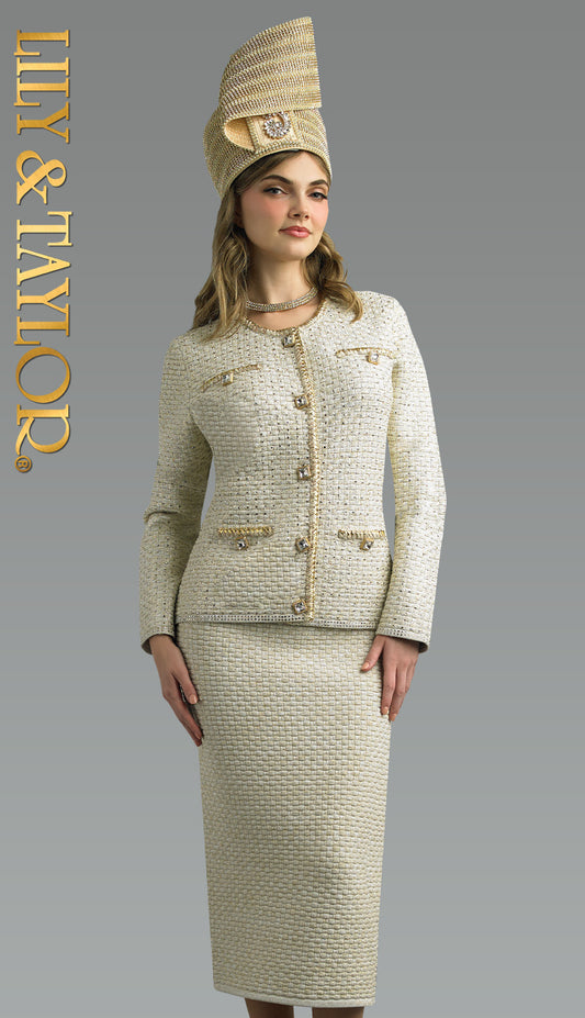 Lily and Taylor 840-CPN Church Dress