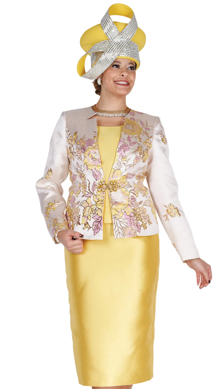 Elite Champagne 6467-H Church Hat
