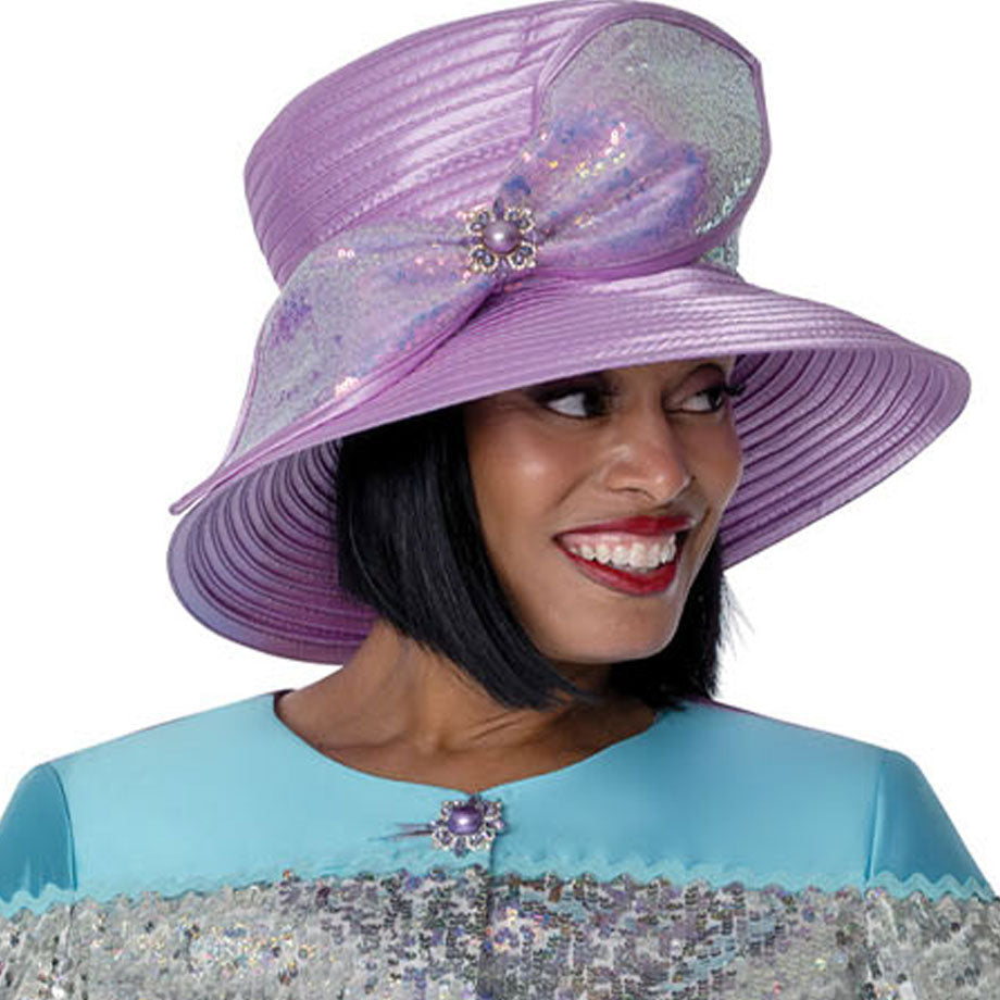 Dorinda Clark Cole 401822-LAV-H-IH Church Hat