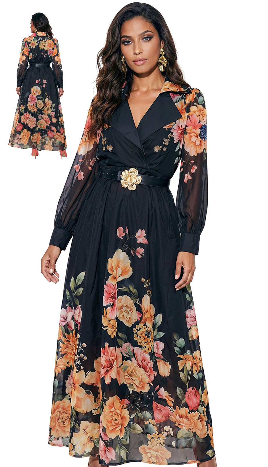 Luxe Moda LM530-BLK Church Dress